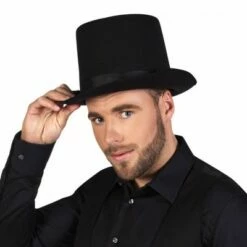 Hoed Byron Zwart Hoge Hoed (zware Kwaliteit)