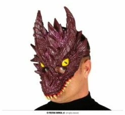 Masker Draak Foam Roze