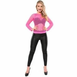 Visnet Shirt Neon Roze