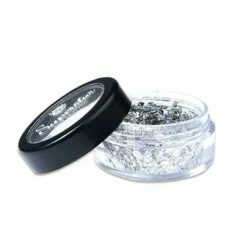 Chunky Gezicht Glitter Zilver