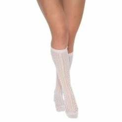 Tiroler Kniekousen Ajour Wit