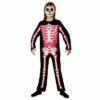 Day Of The Dead Skelet Jumpsuit Roze