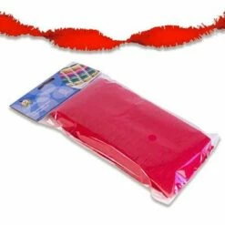 Crepe Papier Slinger Rood 6m