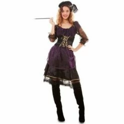 Jaren 20 Jurkje Saloon Stijl Paars