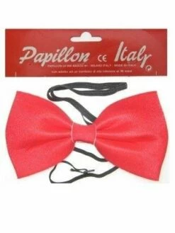 Vlinderstrik Rood (13.5 X 7.5 Cm)