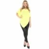 Gebreide Poncho Fluor Geel