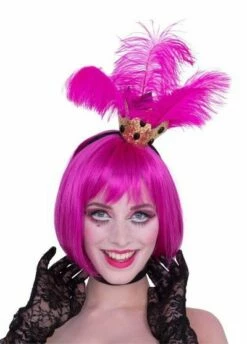 Tiara Kroontje Met Roze Veren