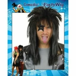 Punk Pruik Zwart