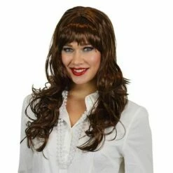 Jaren 50 Pruik Bruin
