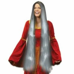 Lady Godiva Pruik Grijs