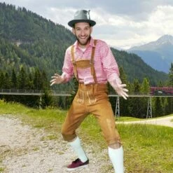 Lederhosen Leer - Licht Bruin LANG -PartyPaleis Winkel 2281847473 4 Lederhosen foto