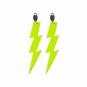 Jaren 80 Oorbellen Neon Geel 1 Jaren 80 Oorbellen Neon Geel