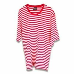 Gestreept T-shirt Rood/wit Dames