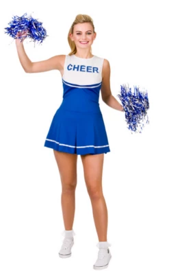 Cheerleader Jurkje Blauw