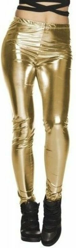 Metallic Legging Goud