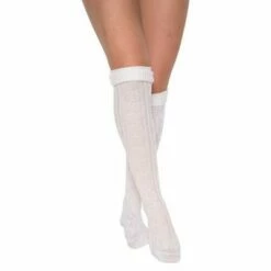 Tiroler Kniekousen Gebroken Wit