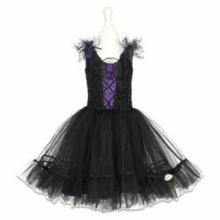 Heksenjurk Zwart/paars Kind