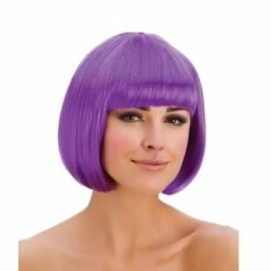 Pruik Bobline Paars