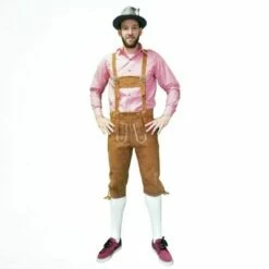Lederhosen Leer - Licht Bruin LANG -PartyPaleis Winkel 2844611042 4 Lederhosen 1front