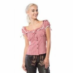 Tiroler Blouse Dames Rood