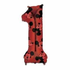 Folieballon Cijfer 1 Mickey Mouse