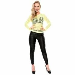 Visnet Shirt Neon Geel