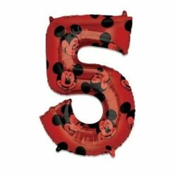 Folieballon Cijfer 5 Mickey Mouse