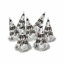 Punthoedjes Happy New Year (12stks)