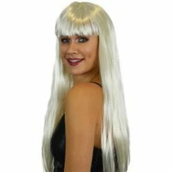 Jaren 50 Pruik Wit Blond