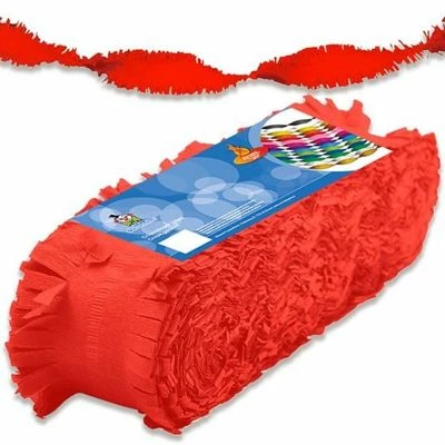 Crepe Papier Slinger Rood 24m 1 Crepe Papier Slinger Rood 24m