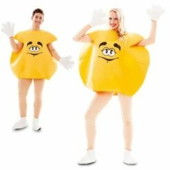 Geel M&M Kostuum