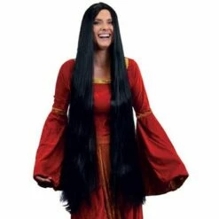 Lady Godiva Pruik Zwart