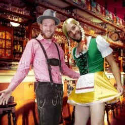 Lederhosen Leer - Donker Bruin LANG -PartyPaleis Winkel 3879423004 7 Tirolerjurkje foto