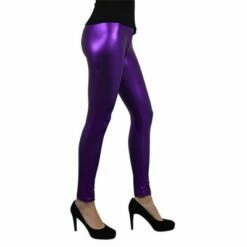 Metallic Legging Paars