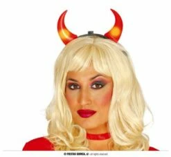 Duivelsdiadeem Rood Met Licht