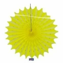 Papieren Pompon Neon Geel