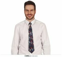 Kerst Stropdas Blauw