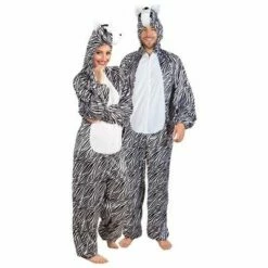 Onesie Zebra Volwassenen
