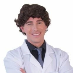 Herenpruik Gekruld Bruin