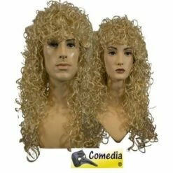 Theaterpruik Krul Lang Blond