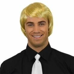 Herenpruik Steil Blond