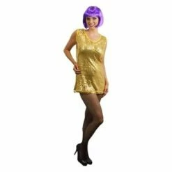 Gouden Glitter Jurk