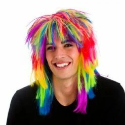 Pruik 80s Rocker Regenboog -PartyPaleis Winkel 7288386290 3877 ew8197 com 1000 1 3 300