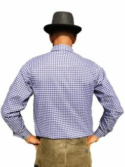 Tiroler Overhemd Blauw-wit -PartyPaleis Winkel 8177301630 Tirolerblouseblauw achter