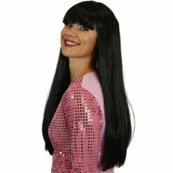 Ponypruik Luxe Zwart