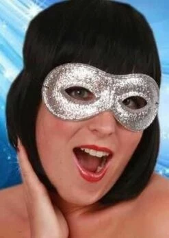 Oogmasker Glitter Zilver