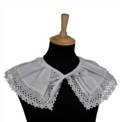 Piet Kraag Geborduurd Wit