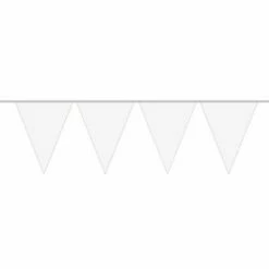 Vlaggenlijn Effen Wit /10mtr